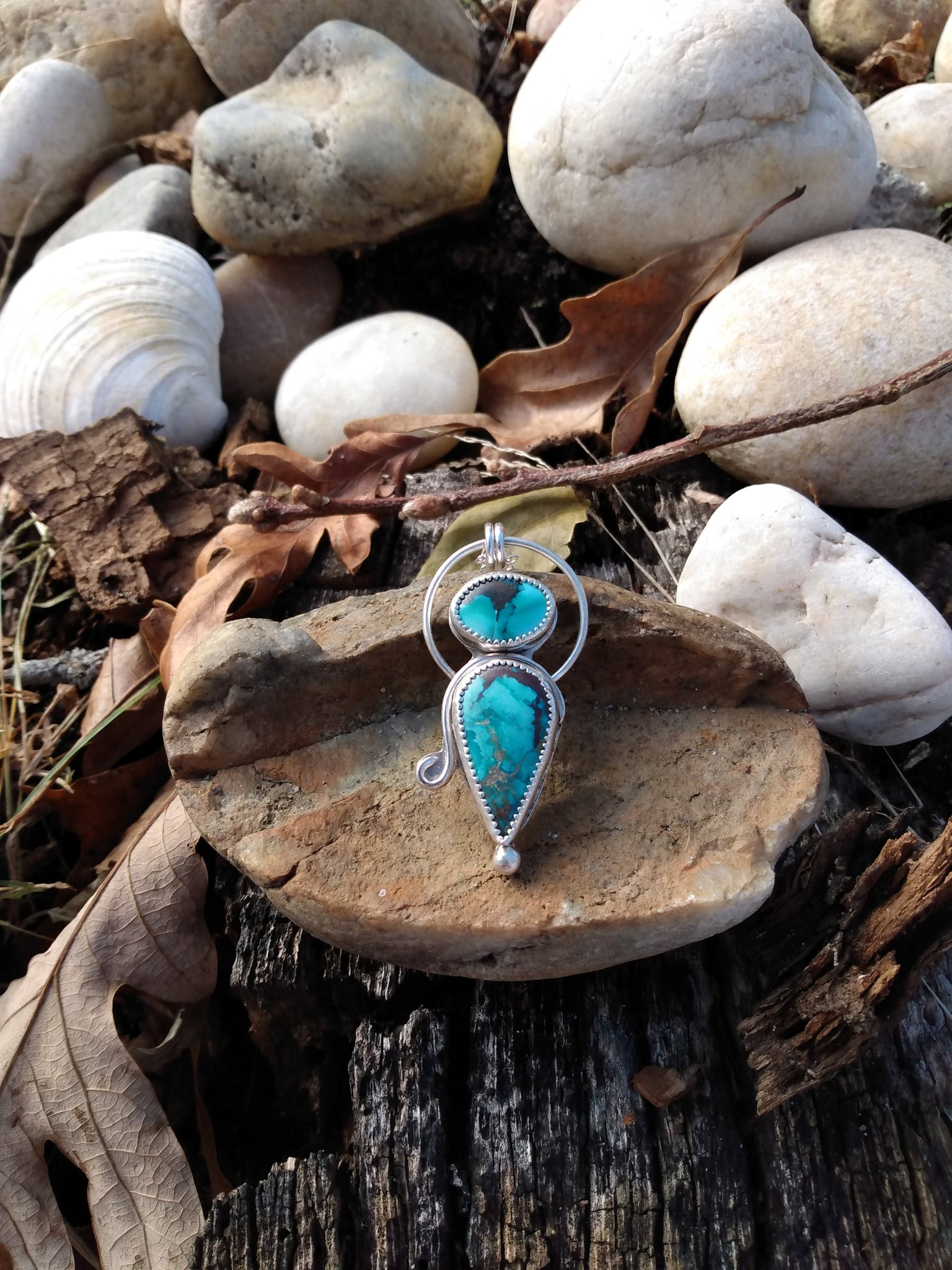 Sterling Silver Turquoise Necklace